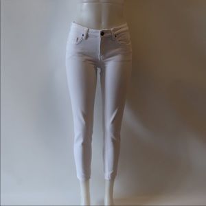 Victoria Beckham White Stretch Jeans - size 26